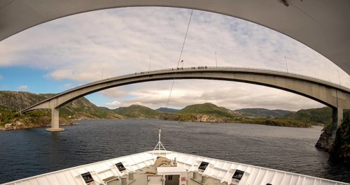 Bridge at Stokknes, Stokkøy bridge, Revsnes, Trøndelag, Norway, Scandinavia, Europe, adventure
