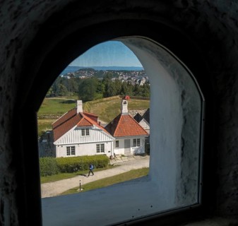 Kristiansten Festning, fortress, Trondheim, restaurant commanders, Trøndelag, Norway, Scandinavia,