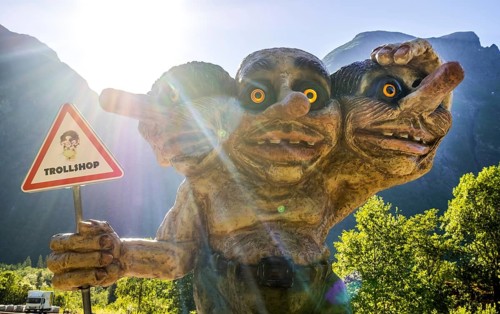 Norwegian Troll, Trollshop, Innfjorden, Møre og Romsdal, Norway, Scandinavia, Europe, adventure