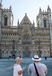 Nidaros Cathedral, cathedral, west façade, Trondheim, Trøndelag, Norway, Scandinavia, Europe,