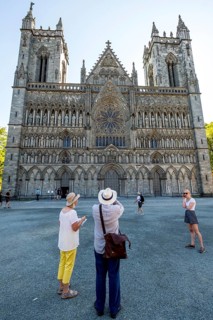 Nidaros Cathedral, cathedral, west façade, Trondheim, Trøndelag, Norway, Scandinavia, Europe,