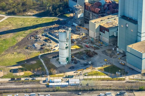 Aerial photo, RWE Generation SE Gersteinwerk power plant, Stockum, Werne, Ruhr area, North
