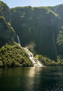 Seven Sisters Waterfall, Geirangerfjord, Geiranger, Møre og Romsdal, Norway, Scandinavia, Europe,