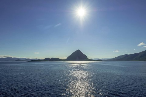 Backlight, island near Godøya, Møre og Romsdal, Norway, Scandinavia, Europe, adventure travel,