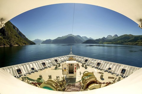 Panoramic view, bow, Storfjord, tranda, Møre og Romsdal, Norway, Scandinavia, Europe, adventure