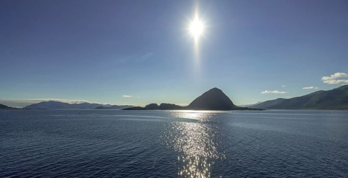 Backlight, island near Godøya, Møre og Romsdal, Norway, Scandinavia, Europe, adventure travel,