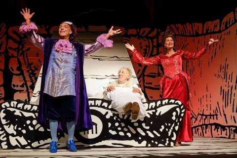 Mario Ramos, Dieter Hallervorden and Christiane Zander at the photo rehearsal for the play 'Der