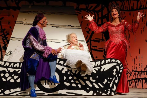 Mario Ramos, Dieter Hallervorden and Christiane Zander at the photo rehearsal for the play 'Der