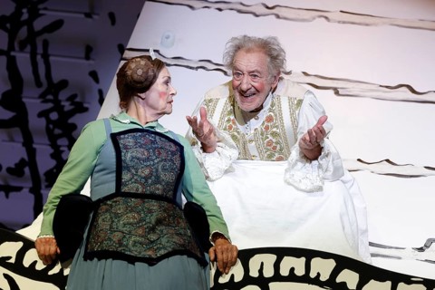 Dieter Hallervorden and Dagmar Biener at the photo rehearsal for the play 'Der eingebildet Kranke'