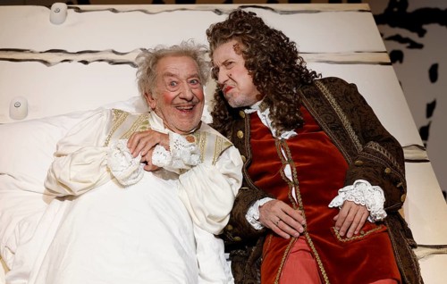 Dieter Hallervorden and Harald Effenberg at the photo rehearsal for the play 'Der eingebildet