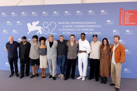 Venice, Italy - 2 September 2025: Clark Baker, Myha'la, Cary Elwes, Austin Kolodney, Dacre