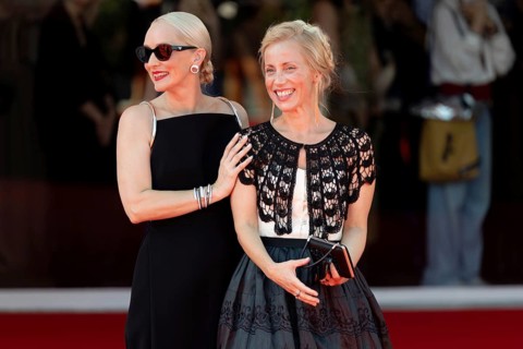 Venice, Italy - 1 September 2025: Mona Fastvold, Maria Sand during the Red Carpet of - The