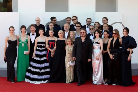 Venice, Italy - 1 September 2025: Cast, including Scott Handy, Thomasin McKenzie, Tim Blake Nelson,