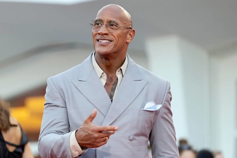 Venice, Italy - 1 September 2025: Dwayne Johnson aka The Rock during the red carpet of - The