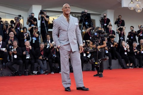 Venice, Italy - 1 September 2025: Dwayne Johnson aka The Rock during the red carpet of - The