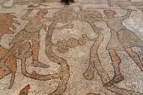 Floor mosaics in the Cathedral of Santa Maria Annunziata in Otranto, Apulia, Italy