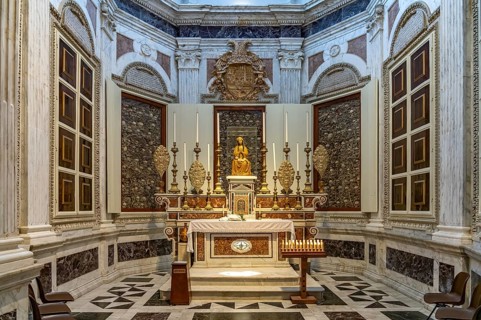 Chapel with relics of the martyrs, Cathedral of Santa Maria Annunziata in Otranto, Apulia, Italy