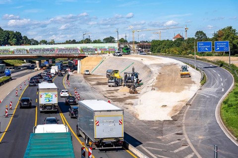 Long-term closure of the slip road from the A40 towards Venlo onto the A3 to Cologne, for three