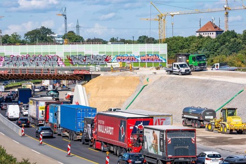 Long-term closure of the slip road from the A40 towards Venlo onto the A3 to Cologne, for three