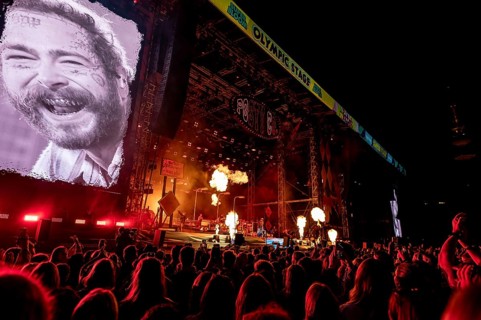 Post Malone at the Superbloom Festival, Day 1 at the Olympiapark, Munich, 30/08/2025