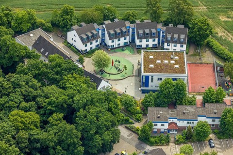 Aerial view, Peace Village International, non-profit organisation - help for children from war