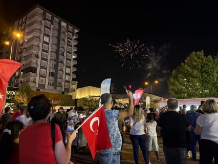 People in Türkiye celebrate Victory Day, commemorating the decisive Turkish victory over Greek