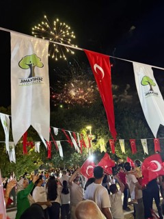 People in Türkiye celebrate Victory Day, commemorating the decisive Turkish victory over Greek