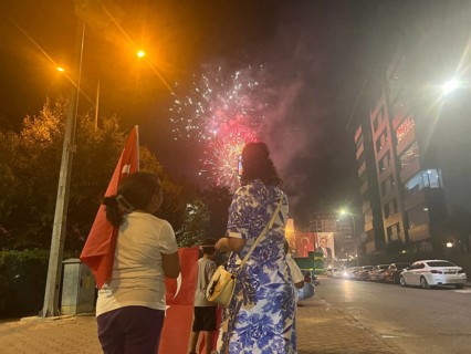 People in Türkiye celebrate Victory Day, commemorating the decisive Turkish victory over Greek