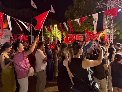 People in Türkiye celebrate Victory Day, commemorating the decisive Turkish victory over Greek