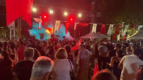 People in Türkiye celebrate Victory Day, commemorating the decisive Turkish victory over Greek