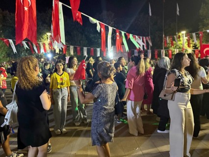People in Türkiye celebrate Victory Day, commemorating the decisive Turkish victory over Greek