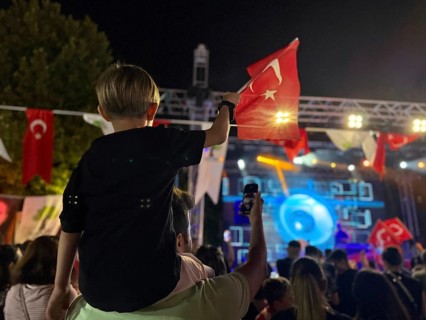 People in Türkiye celebrate Victory Day, commemorating the decisive Turkish victory over Greek
