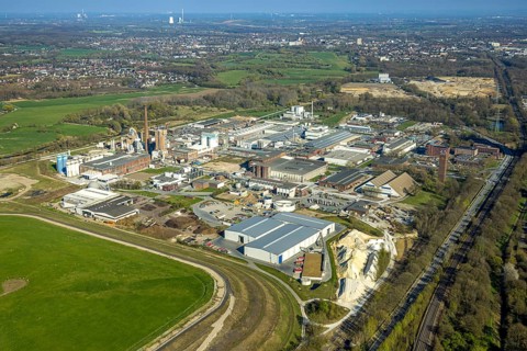 Aerial view, Remondis Lippe Plant Recycling Centre, Lippholthausen, Lünen, Ruhr area, North