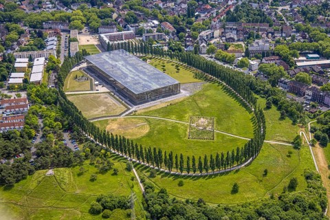 Aerial view, Akademie Mont-Cenis - Fortbildungsakademie des Ministeriums des Innern des Landes