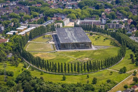 Aerial view, Akademie Mont-Cenis - Fortbildungsakademie des Ministeriums des Innern des Landes