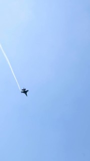 Turkish Air Force helicopters and fighter jets perform aerobatic maneuvers during Teknofest