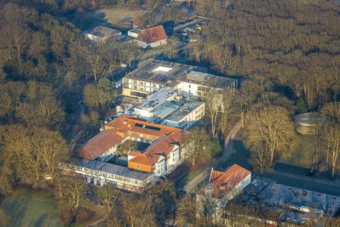 Aerial view, Clinic for Manual Therapy, MVZ Prof. Dr Uhlenbrock and Partner Radiology, Hamm spa
