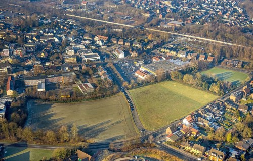 Aerial view, planned potential building areas between Vogelstraße, Ennigerweg and Ahlener Straße,