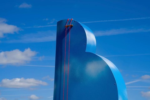 Spherical tones, wind harp music, the sound art object Klangwolke 1, Sound cloud, by Jutta Kelm,