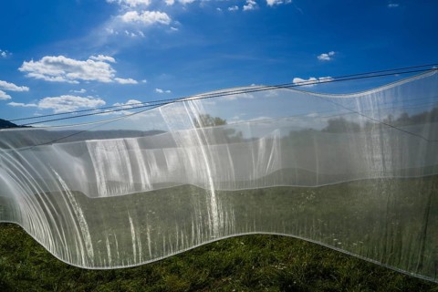 The installation Aurora by Kirsten Sauer (kisa.), 12th international wind art festival 2025,
