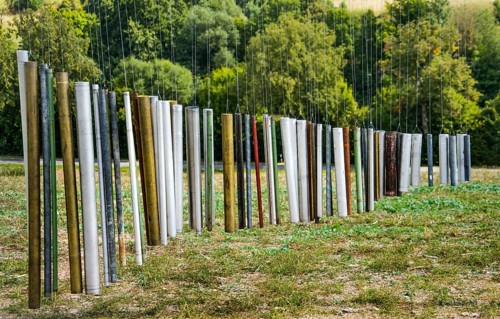 Sound installation Uppercycling by Heinz Schmid, 12th international wind art festival 2025,