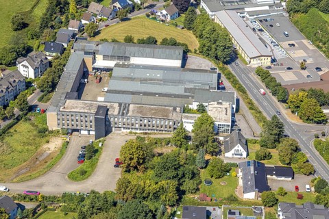 Aerial photo, Nestor Bildungsinstitut, Höferhof, Kierspe, Sauerland, North Rhine-Westphalia,