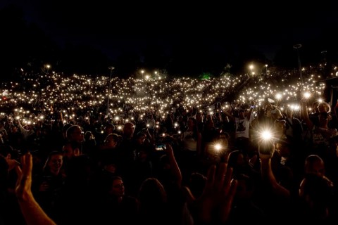 Sea of lights at Tiscore in the Berlin Waldbühne on 29/08/2025
