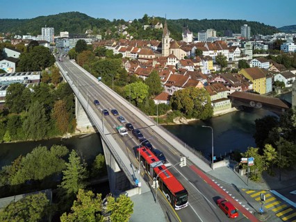 View of the old town with the parish church of Maria Himmelfahrt, in the foreground the high