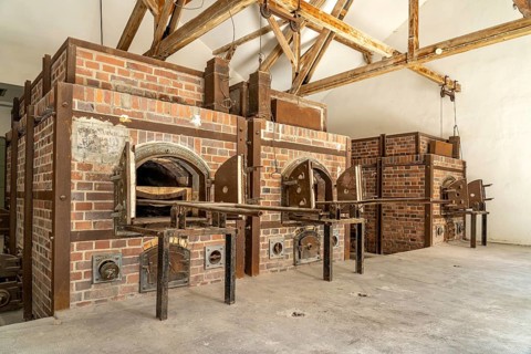 Dachau Concentration Camp Memorial Crematorium, Bavaria, Germany