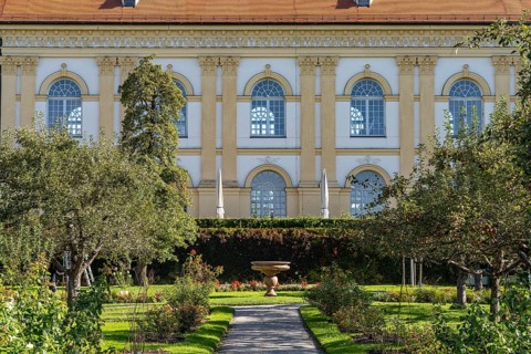 The castle and park in Dachau, Bavaria, Germany