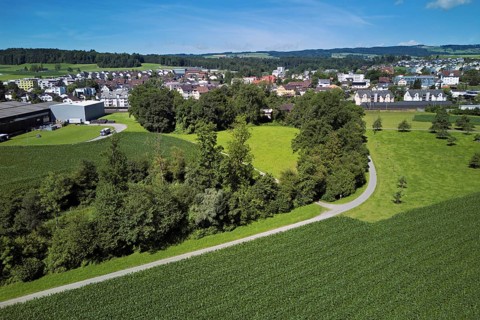 View of the village, Sins, Freiamt, Canton, Aargau, Switzerland