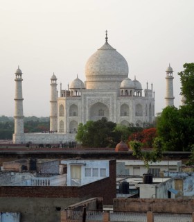 The Taj Mahal in Agra in Uttar Pradesh, India