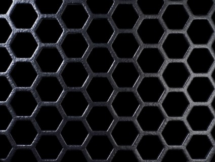 Full frame black grid in black back