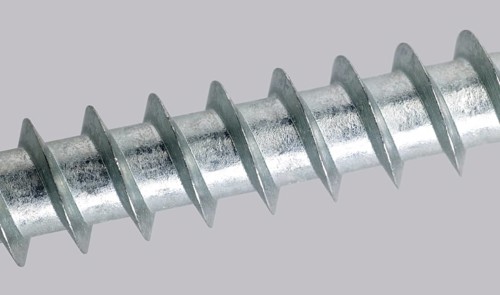 Metallic screw detail in light grey back